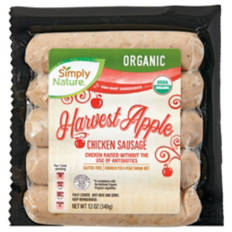 Organic Harvest Apple Chicken Sausage, 12 oz