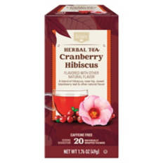 Caffeine Free Cranberry Hibiscus Herbal Tea, 20 bags