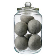 6 Pack Wool Dryer Balls, Grey