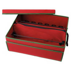 Holiday Ribbon Storage Box, Red