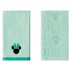 2 Pack Cotton Hand Towels - Minnie, Green