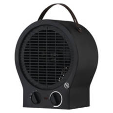 Portable Fan Forced Heater, Black