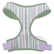 Dog Harness - Green Stripes, L