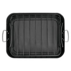 Roasting Pan with Rack, Black