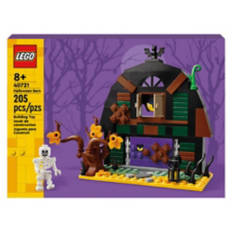 Kids Halloween Barn Build Set, 205 pieces