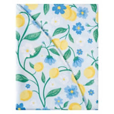 70" Round  Indoor/Outdoor Tablecloth, Lemons