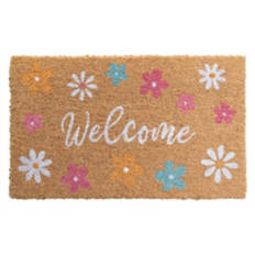 18" x  30" Spring Coir Mat - Welcome Flowers