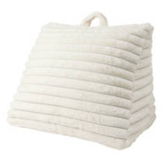 18" x 24" Super Soft Wedge Pillow, White Ribbed