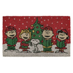 18" x 30" Holiday Coir Mat - Peanuts