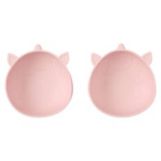 2 Pack Unicorn Shaped Silicone Snack Bowls