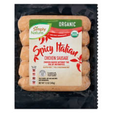 Organic Spicy Italian Chicken Sausage, 12 oz