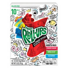 Tongue Tattoos Fruit Roll-Ups Variety Pack, 10 count