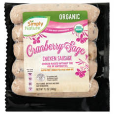 Organic Cranberry Sage Chicken Sausage, 12 oz