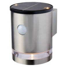 Round Solar Wall Spot, Silver