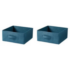 2 Pack Large Collapsible Storage Boxes, Blue