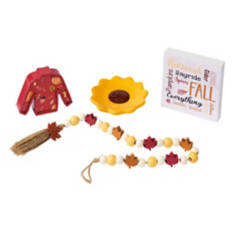 4 Piece Fall Tray Objects - Sweater Weather Collection