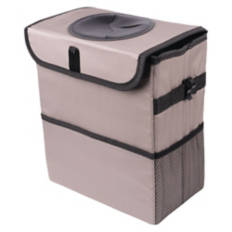 Car Organizer - Trash Can, Beige