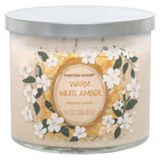 3 Wick Candle - Warm White Amber, 14 oz