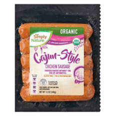 Organic Cajun Style Chicken Sausage, 12 oz