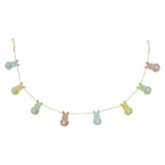 6.13' Long Easter Garland - Bunnies with Tails