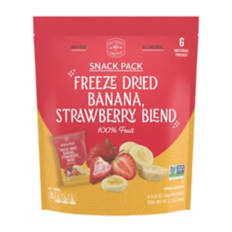 Banana Strawberry Freeze Dried Fruit Snack Pack, 2.1 oz