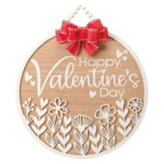 Valentine's Day Circle Sign - Happy Valentine's Day