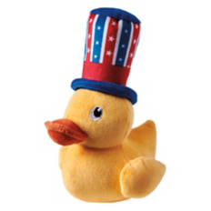Patriotic Uncle Sam Duck Plush Dog Toy