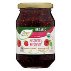 Organic Raspberry  Preserves, 11 oz