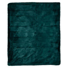 50" x  60" Cozy Throw Blanket, Green Ribbed