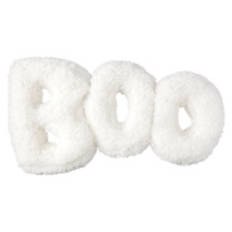 Halloween Pillow - BOO, White