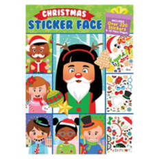 Christmas Wacky Face  Stickers - Holiday Funny Faces