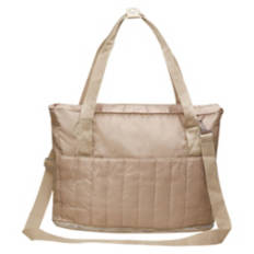 Foldable Tote, Beige