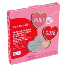 Paint-Your-Own Valentine's Day Woodcraft - Hearts