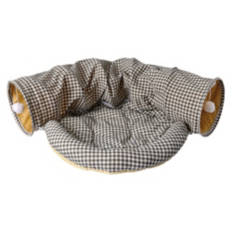 Cat Tunnel Lounger - Gingham