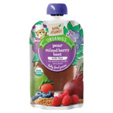 Organics Pear Mixed Berry Beet Flax, 4 oz