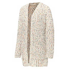 Ladies Oversized Cardigan - Multicolor Dots, S/M