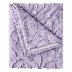 Super Soft Sculpted Throw, Purple
