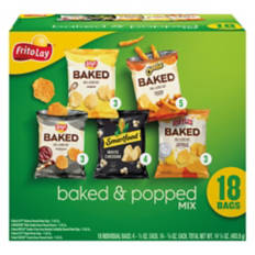Baked & Popped Variety Pack Snacks, 18 count
