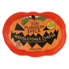 Scary Pumpkin Spice Wensleydale Cheese, 6 oz