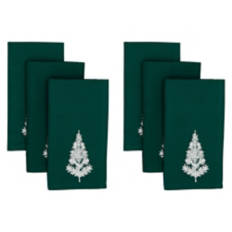 17" x 17" Holiday Napkin Set - Trees
