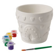 Mother's Day Paint Your Own Rainbow Flower Pot
