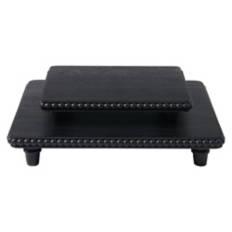 Rectangle Shaped Tiered Trays, Black