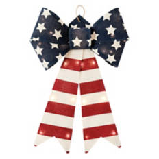 Premium Bow Red Stripes
