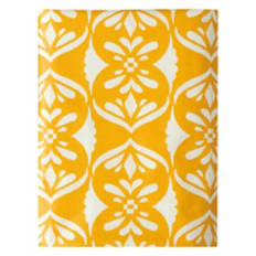 52" x 70" Vinyl Tablecloth - Yellow Geo