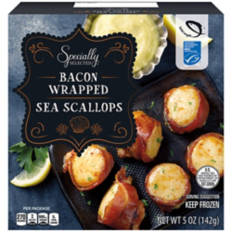Bacon Wrapped Sea Scallops, 5 oz