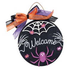 Create Your Own Halloween Circle Sign - Spider