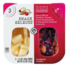 Cheddar, Dried Cranberries & Sea Salt Roasted Almonds Snack Pack, 4.5 oz