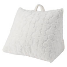 18" x 24" Super Soft Wedge Pillow, White Floral