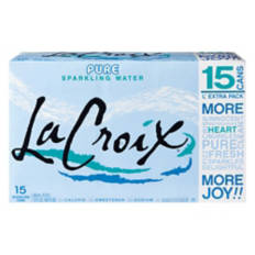 Pure Flavored Sparkling  Water - 15 pack, 12 fl oz can