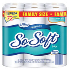 18 Mega Roll Bath Tissue, 18 count